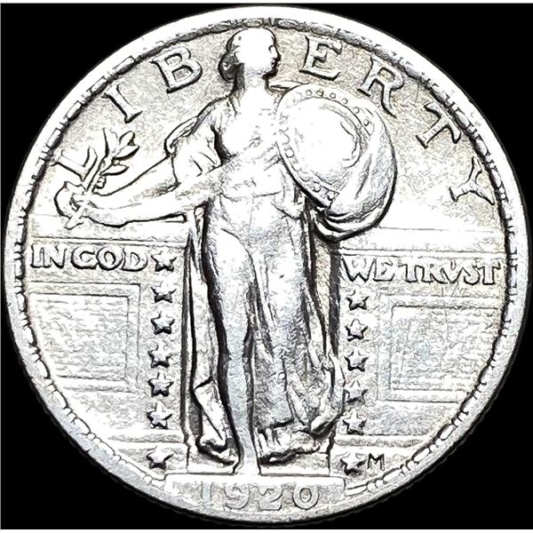 1920 Standing Liberty Silver Quarter NEARLY  UNCIRCULATED
