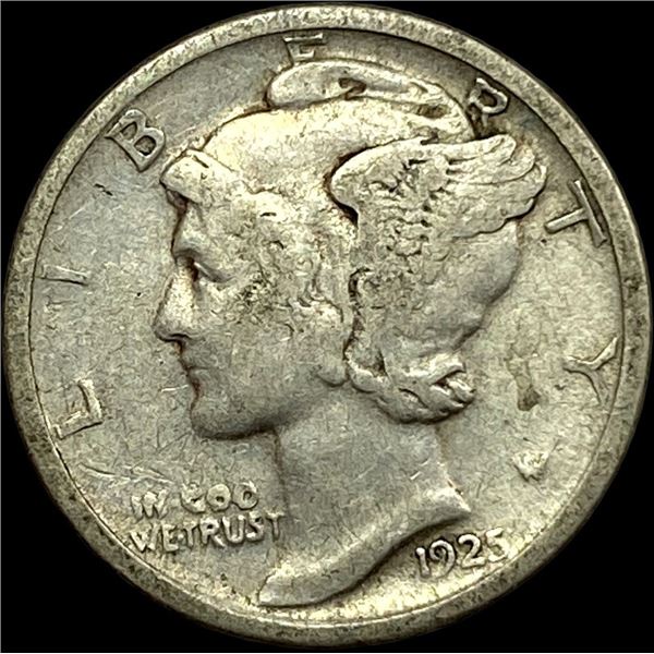 1925-D Silver Mercury Dime LIGHTLY CIRCULATED