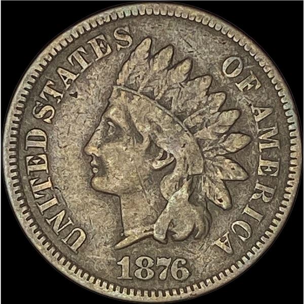 1876 Indian Head Cent ABOUT UNCIRCULATED