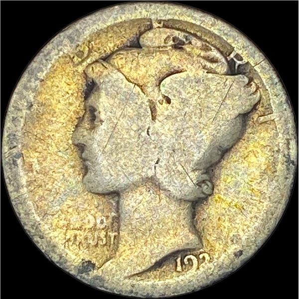 1921 Silver Mercury Dime NICELY CIRCULATED
