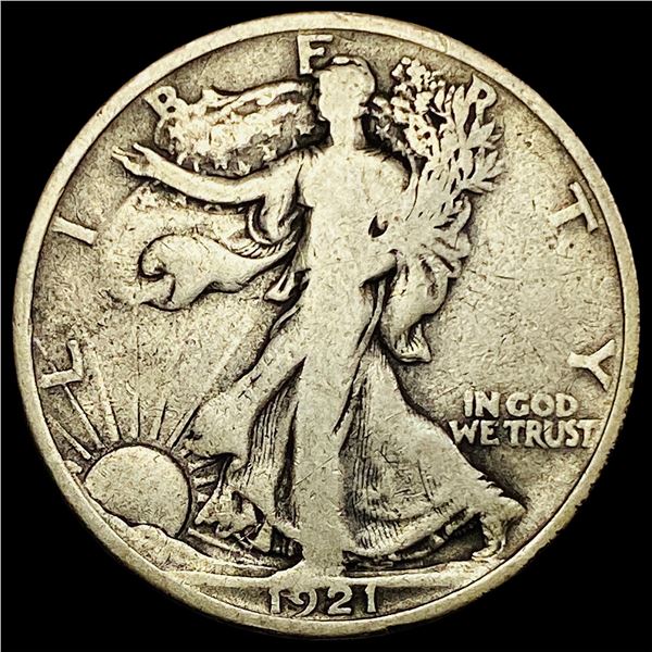1921 Walking Liberty Half Dollar LIGHTLY  CIRCULATED