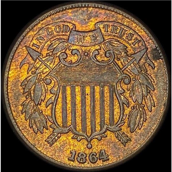 1864 RB Bronze 2 Cents CLOSELY UNCIRCULATED
