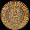 Image 2 : 1864 RB Bronze 2 Cents CLOSELY UNCIRCULATED