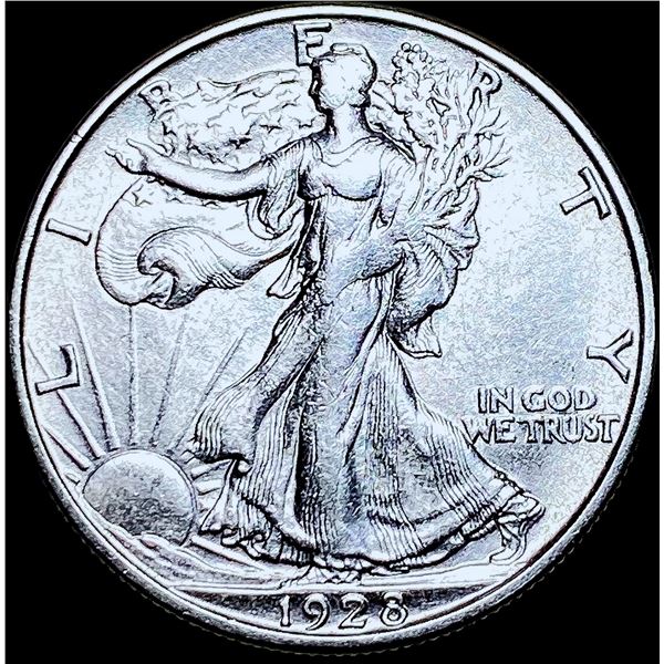 1928-S Walking Liberty Half Dollar CHOICE AU