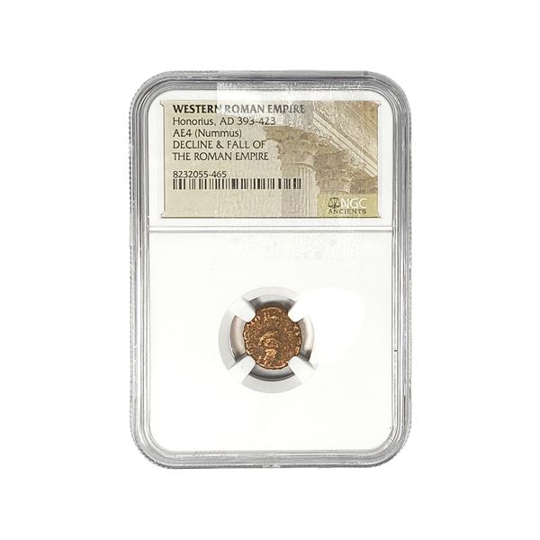 Western Roman Honorius, AD 393-423 AE4(Nummus) NGC