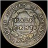 Image 2 : 1828 Classic Head Half Cent NICELY CIRCULATED