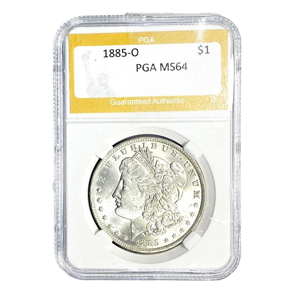 1885-O Morgan Silver Dollar PGA MS64