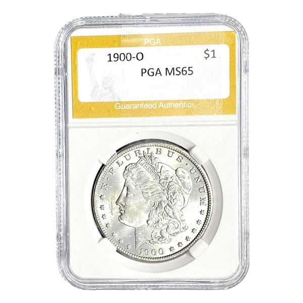 1900-O Morgan Silver Dollar PGA MS65
