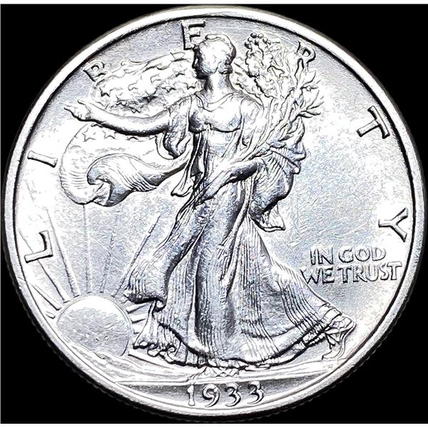 1933-S Walking Liberty Half Dollar CLOSELY  UNCIRCULATED