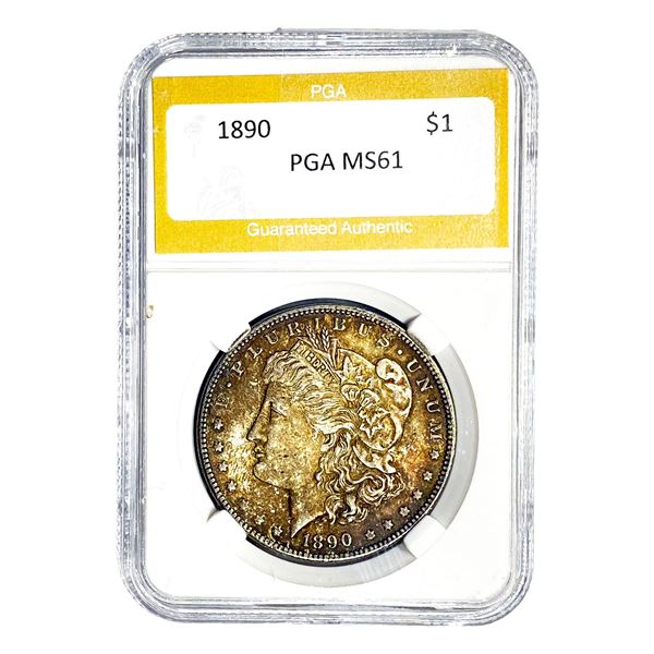 1890 Morgan Silver Dollar PGA MS61