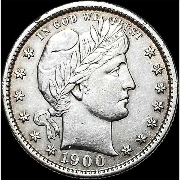 1900-S Silver Barber Quarter UNCIRCULATED