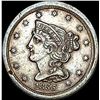 Image 1 : 1855 Braided Hair Half Cent CLOSELY  UNCIRCULATED