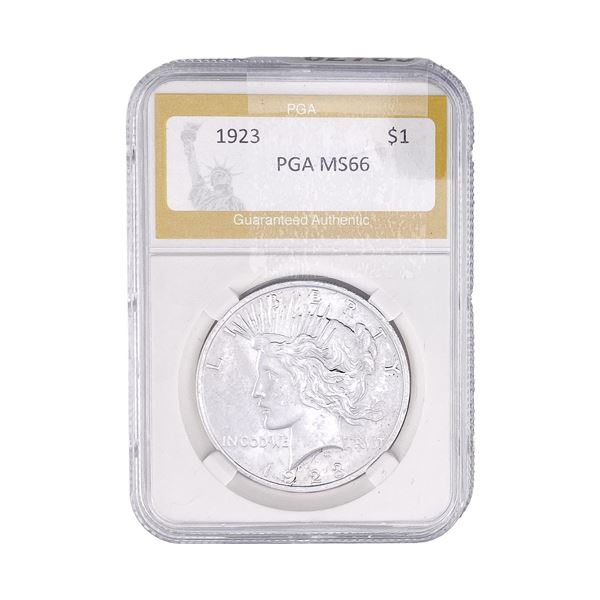 1923 Silver Peace Dollar PGA MS66