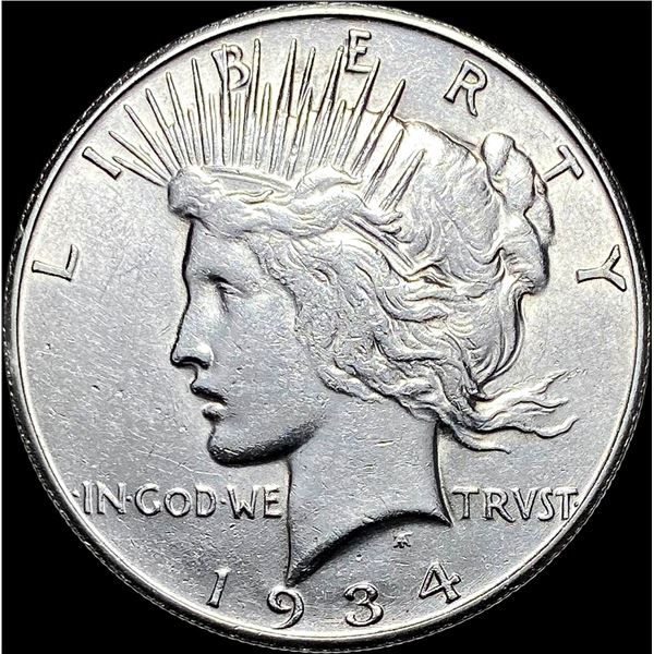 1934-S Silver Peace Dollar CLOSELY  UNCIRCULATED