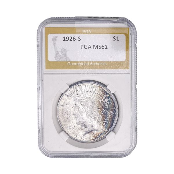 1926-S Silver Peace Dollar PGA MS61