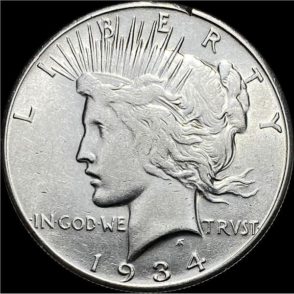 1934-S Silver Peace Dollar CLOSELY  UNCIRCULATED