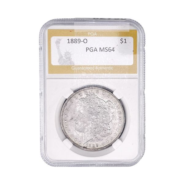 1889-O Morgan Silver Dollar PGA MS64