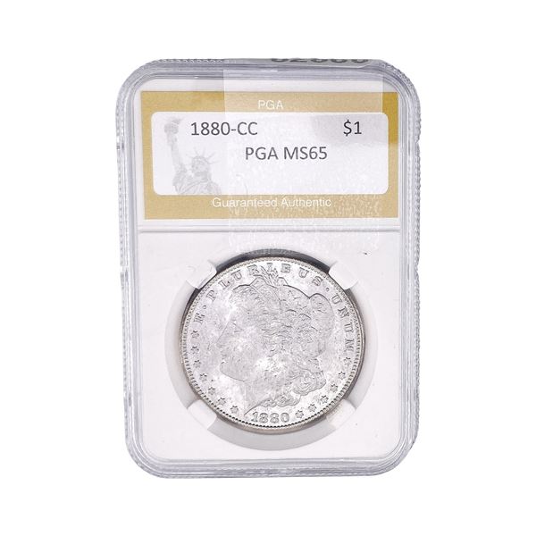 1880-CC Morgan Silver Dollar PGA MS65