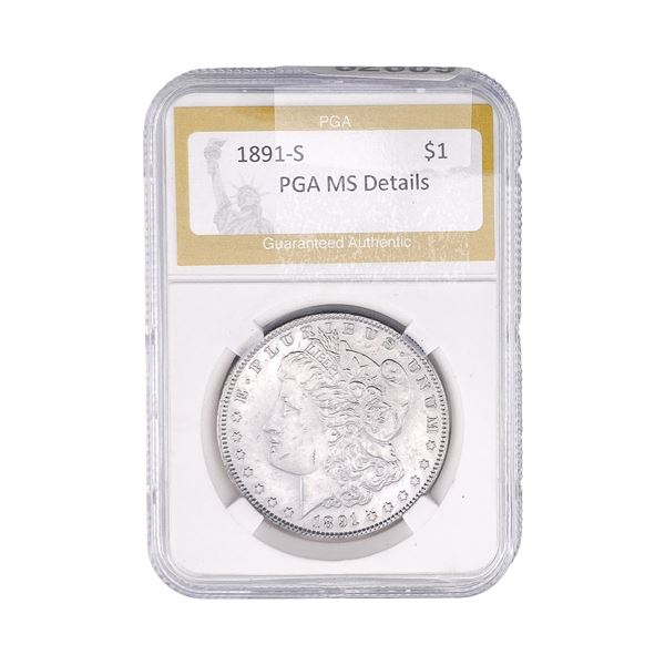 1891-S Morgan Silver Dollar PGA MS Details