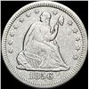 Image 1 : 1856-O Silver Seated Liberty Quarter LIGHTLY  CIRCULATED