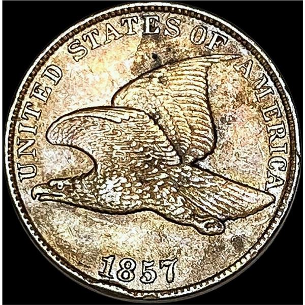 1857 Copper-Nickel Flying Eagle Cent CLOSELY  UNCIRCULATED