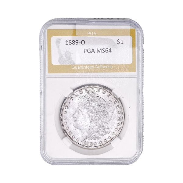 1889-O Morgan Silver Dollar PGA MS64