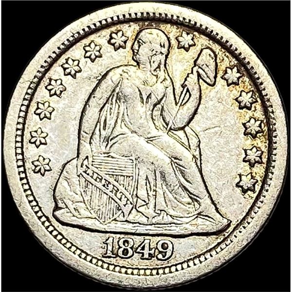 1849-O Silver Seated Liberty Dime CLOSELY  UNCIRCULATED