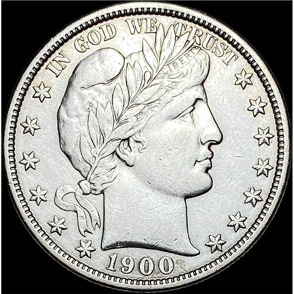 1900 Barber Silver Half Dollar CLOSELY  UNCIRCULATED