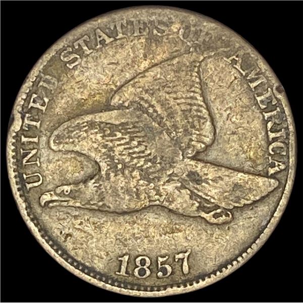 1857 Copper-Nickel Flying Eagle Cent LIGHTLY  CIRCULATED