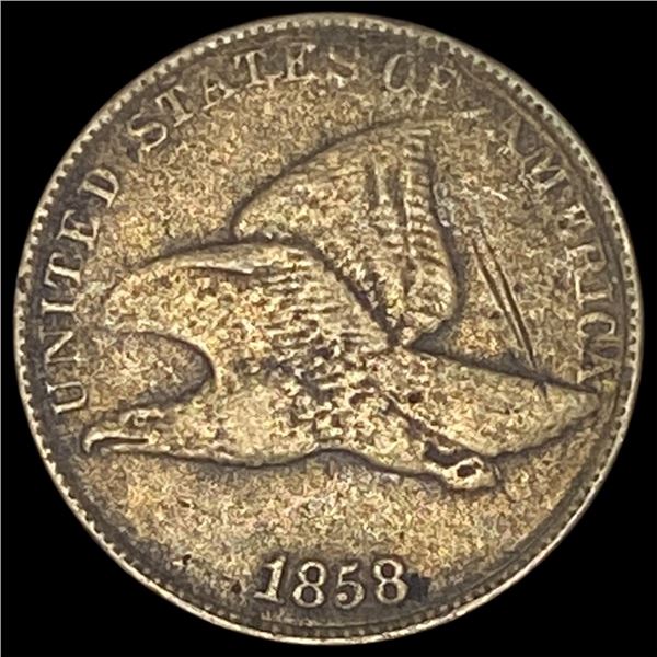 1858 Copper-Nickel Flying Eagle Cent LIGHTLY  CIRCULATED
