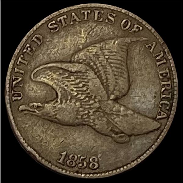 1858 Copper-Nickel Flying Eagle Cent LIGHTLY  CIRCULATED