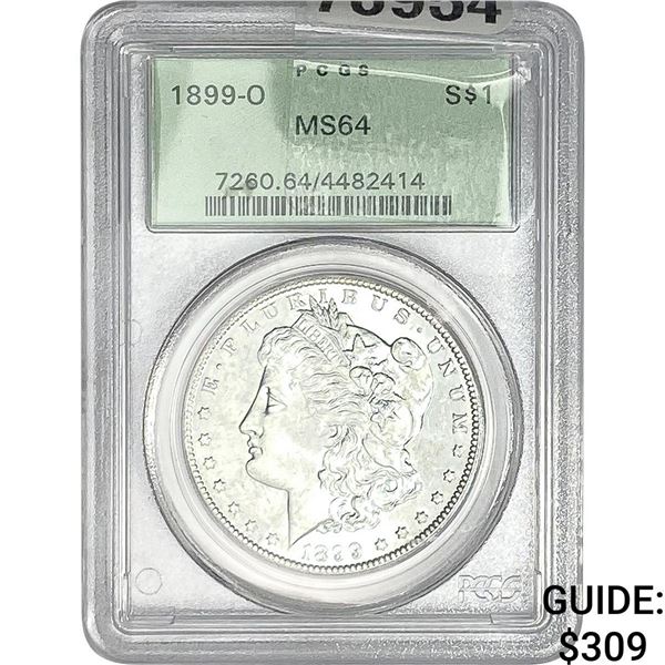 1899-O Morgan Silver Dollar PCGS MS64