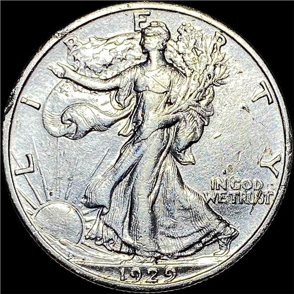 1929-S Walking Liberty Half Dollar CLOSELY  UNCIRCULATED