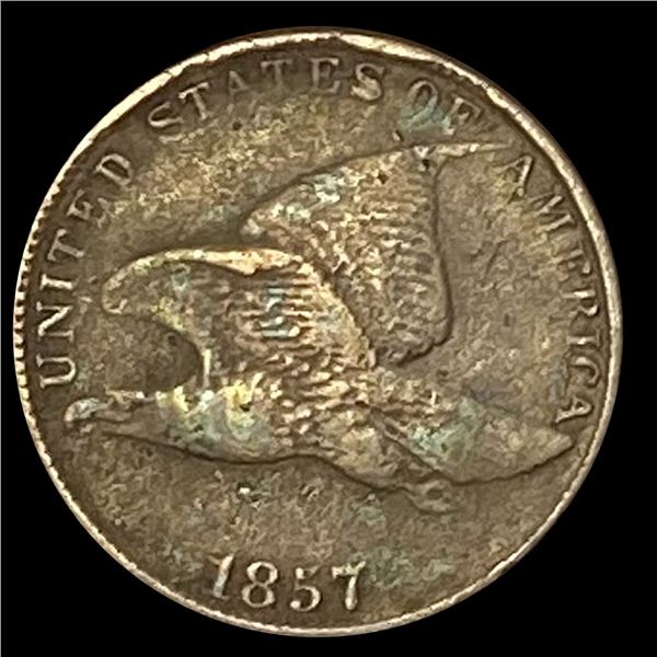 1857 Flying Eagle Cent NEARLY UNCIRCULATED