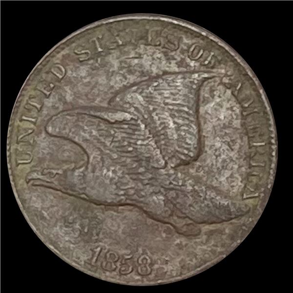 1858 Copper-Nickel Flying Eagle Cent LIGHTLY  CIRCULATED