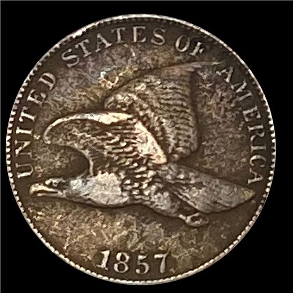1857 Flying Eagle Cent NEARLY UNCIRCULATED