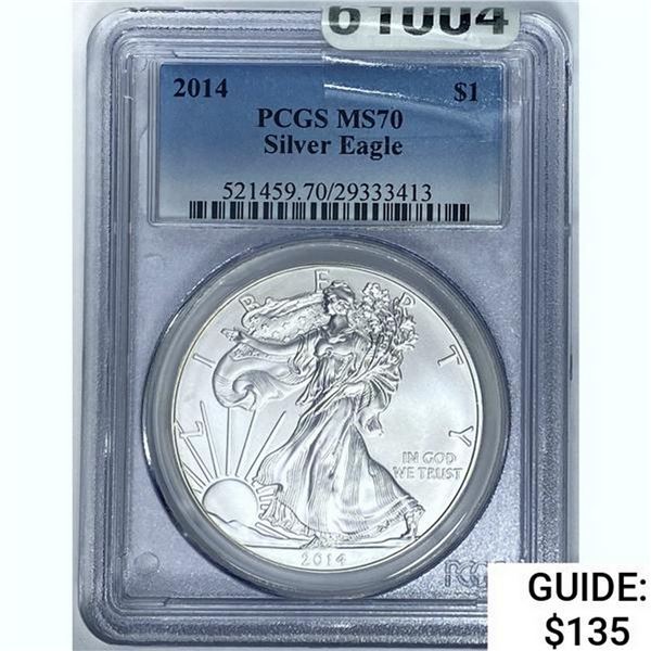 2014 Silver Eagle PCGS MS70
