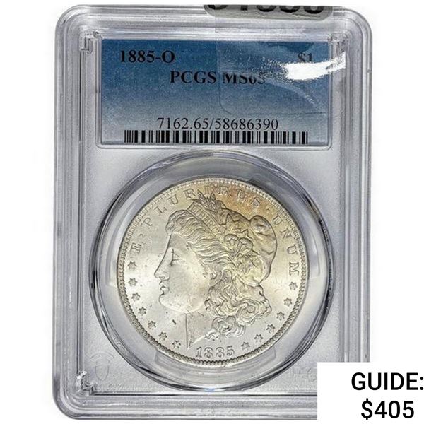1885-O Morgan Silver Dollar PCGS MS65