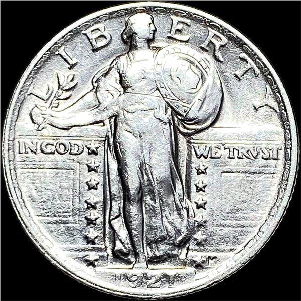 1921 Silver Standing Liberty Quarter NEARLY  UNCIRCULATED