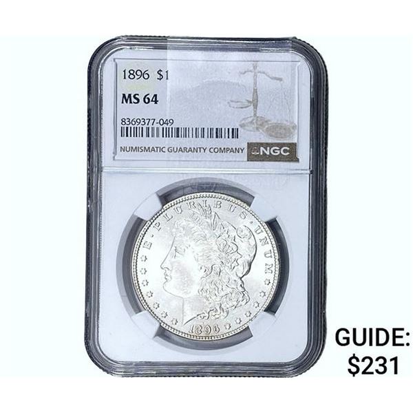 1896 Morgan Silver Dollar NGC MS64