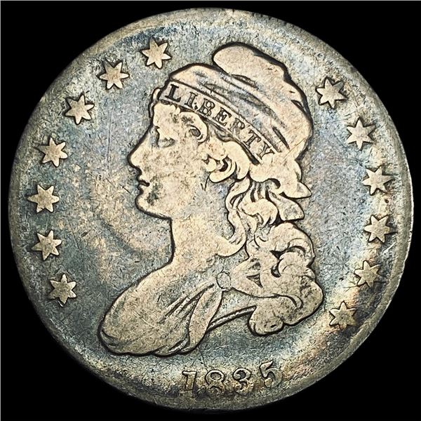 1835 Silver Capped Bust Half Dollar LIGHTLY  CIRCULATED