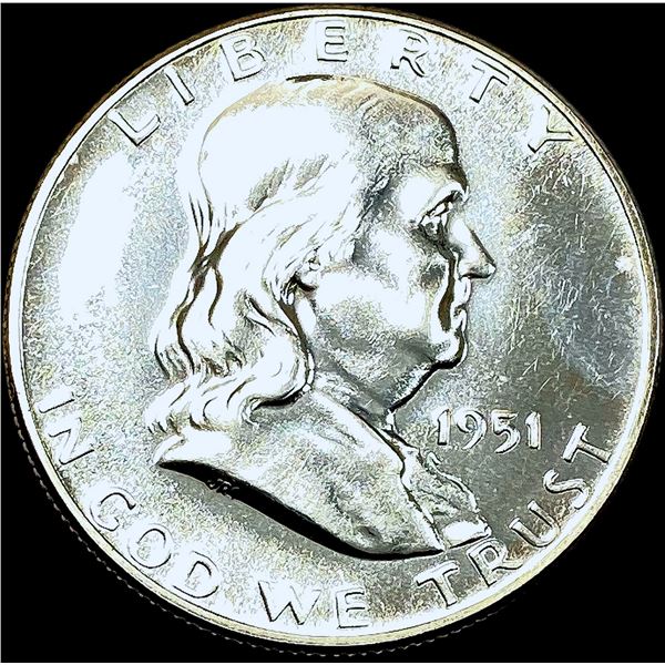 1951 Franklin Silver Half Dollar GEM PROOF