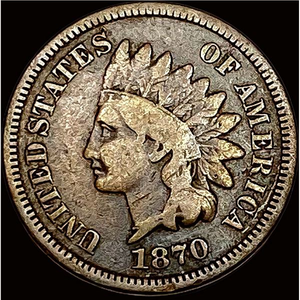 1870 Indian Head Cent NICELY CIRCULATED