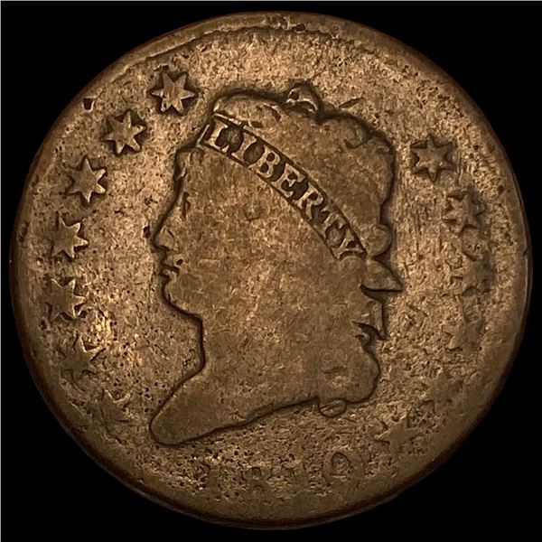 1810 Classic Head Large Cent NICELY  CIRCULATED