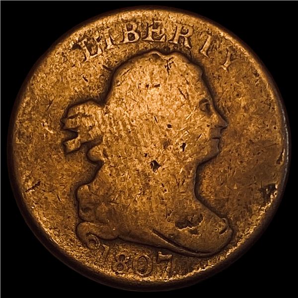 1807 Draped Bust Half Cent NICELY CIRCULATED