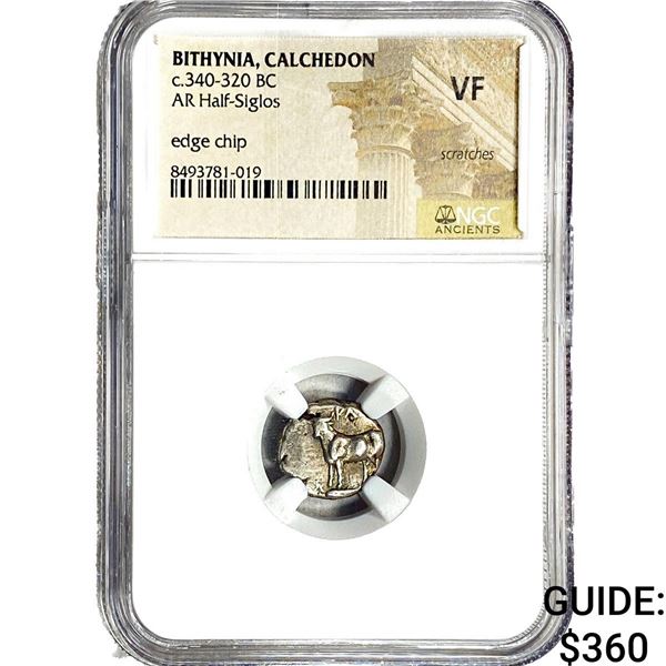 Bithynia, Calchedon c.340-320 BC AR Half-Sigios NGC VF