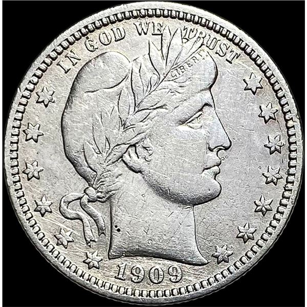 1909 Barber Quarter LIGHTLY CIRCULATED