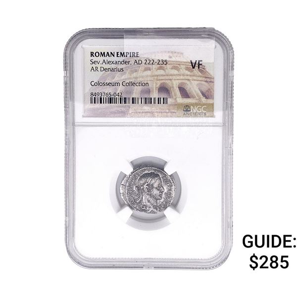 Roman Sev.Alexander, AD 22-235 AR Denarius NGC VF