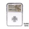 Image 1 : After 58.BC Bactria Indo-Greeks AR Drach Azes I/II NGC VF