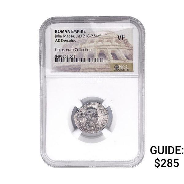 Roman Julia Maesa, AD 218-224/5 AR Denarius NGC VF